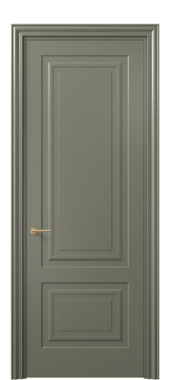Дверь межкомнатная 8451 МОТ. Цвет Матовый оливковый тёмный. Материал Гладкая эмаль. Коллекция Mascot. Картинка.