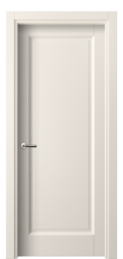 Дверь межкомнатная 1401 ПЭКБ. Цвет ПЭТ кремово-белый. Материал ПЭТ. Коллекция Галант. Картинка.