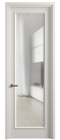 Дверь межкомнатная 6702 МПБЛ MORU. Цвет Матовый пудровый белый. Материал Гладкая эмаль. Коллекция Шарм. Картинка.