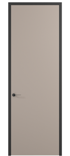 Дверь межкомнатная 0010 ПЭСК . Цвет ПЭТ серо-коричневый . Материал ПЭТ. Коллекция Planum Pro. Картинка.