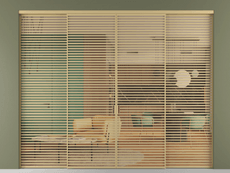 Перегородка Формато внутри проёма 4 створки