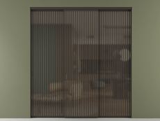 Перегородка Формато внутри проёма 3 створки