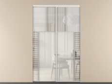 Перегородка Mosaic внутри проёма двустворчатая