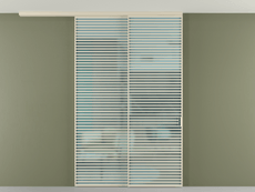 Перегородка Formato вдоль стены на потолок телескопик синхро 2