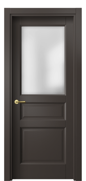 Дверь межкомнатная 1432 МАН САТ. Цвет Матовый антрацит. Материал Гладкая эмаль. Коллекция Галант. Картинка.