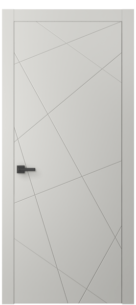 Дверь межкомнатная АКП 8048 МСР Матовый серый. Цвет Матовый серый. Материал Гладкая эмаль. Коллекция Linea. Картинка.